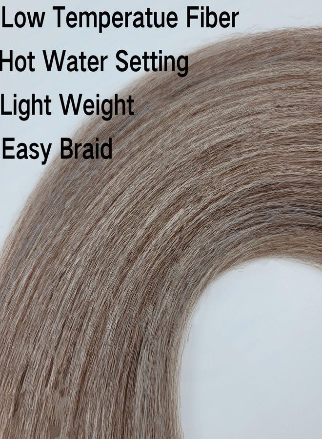 Leticia Ash Brown Blonde Braiding Hair for Short Boho Braids Pre stretched Crochet Curly Boho Braiding Hair - Image 5
